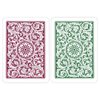Copag 1546 Design 100% Plastic Playing Cards, Poker Size (Standard) Green/Burgundy (Jumbo Index, 1 Set)