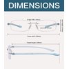 BLUELESS Rimless Reading Glasses Small Readers Men Women（Brown）