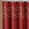 Popular Bath Aubery Shower Curtain, Burgundy 72.00" x 70.00"
