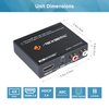 J-Tech Digital HDMI Audio Extractor 4K 30Hz 1080P 60Hz SPDIF + RCA Output, HDMI ARC Audio Extractor Converter, Dolby Digital/DTS CEC