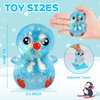 Squishy Penguin Stress Balls for Adults (Blue) Penguin Squishy Toys for Kids, Penguin Malt Sugar Ball Sensory Fidget Toy, Slow Rise Squishy Sugar Stress Ball, Animal Squeeze Toy, Party Favors for Kids
