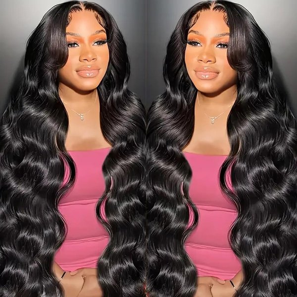 13x6 Lace Front Wigs Human Hair 250 Density HD Lace Front Wigs Human Hair Body Wave Lace Front Wigs Human Hair Wigs for Black Women Body Wave Wig 13x6 HD Lace Front Wigs Human Hair 24 inch Black Wig