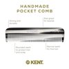 Kent Combs for Men Beard Comb Set, Pocket Comb Beard Kit for Men for Travel and Home Care, Mustache Comb for Men, Mini Comb Beard Combs for Mens Grooming, Handmade Kent Comb Mens Beard Grooming Set