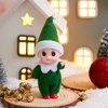 JOYIN Christmas Elf Plush Doll, Green Tiny Soft Plush Christmas Elf Doll Accessories for Christmas Holiday Decorations, Christmas Dress-Up Party.
