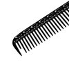 Aluminum Hair Comb Metal Cutting Hairdressing Barbers Salon Professional Combs Anti-Static Ultra Thin Black