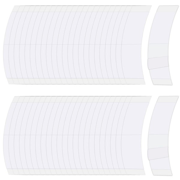 Sajoo 48 Piece Wig Tape for Lace Front Wigs Tape Strips in Extension Double-Sided Waterproof Lace Wigs Adhesive Strong Hold Clear Wig Tape for Wigs Toupees Hairpiece and Hair Extension (White)