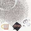 3000PCS SS8/2.5mm Crystal Rhinestones (Clear), Bedazzling Flatback Glass Rhinestones for Crafting DIY Nail Art Makeup Decoration, Gems Diomand Charms for Tumbler Shoes Clothing Mug