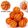 WELLVO Basketballs Party Favors 12 Pack 2.5 Inch Mini Basketball Stress Balls Relief Toys Foam Sports Balls for Kids Goodie Bag Stuffers Classroom Prizes Football Party Decorations