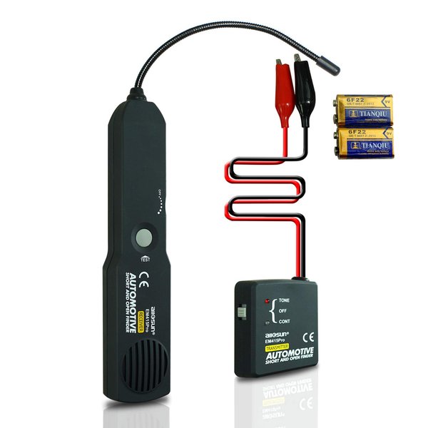 allsun em415Pro Automotive Electrical Open&Short Finder Circuit Tester Tone Generator Cable Wire Breaker Tracker Circuit Fault Finder DC 6-42V Probe Car Diagnostic Tools
