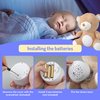 BELLOCHIDDO Baby Soother - Sleep Soothing White Noise Portable Night Light Projector and Melodies, Toddler Crib Lullaby Machine Sleeping Aid for Newborns and Up, Babies Stuffed Animal Plush Toy