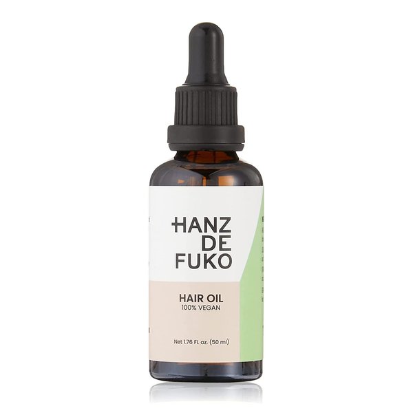 Hanz de Fuko Vegan Hair and Beard Oil – Hydrating Oil for Softer, Smoother Hair– Supports Growth and Beard Health – 1.76 oz.
