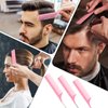 3Pcs Rat Tail Comb Parting Comb，Steel Pin Rat Tail Carbon Fiber Heat Resistant Teasing Combs with Stainless Steel Pintail for Hair Rat tail Combs Salon，Hair Combs for Women(Pink)