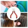 2 Pcs Hair Extension Tool Pliers Hair Extensions Plier Removal Plier for Hair Extensions, Hair Extensions Tools