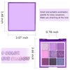 Purple Pink Lavender Glitter Shimmer Eye Shadow Makeup Palette ,9 Colors Highly Pigmented Waterproof Violet Mauve Dark Purple Silver Pearl White Glitter Shimmer Sparkling Party Eyeshadow (9-purple)