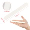 Professional Nail Files Double Sided Emery Board 80/100 Grit for Poly Gel Acrylic Nail Extension Manicure Pedicure Tool White 50Pcs