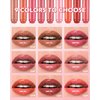 Hydrating Shimmer Lipstick,Moisturizing Jelly Lip Gloss,Shine Rose Red Lipstick Pen, Long Lasting Waterproof Tint Lip Balm Plumping Lip Stain Pen Glossy Butter Blam,Christmas Makeup Gift for Women-05#