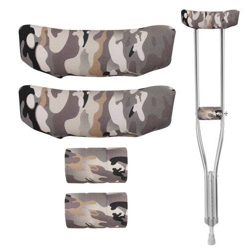 Crutch Pads Crutches Padding for Armpits Universal Pads for Crutches Crutch Cushions and Hand Grips Covers Cushions for Crutches Underarm(2 Pairs,Camo)