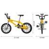 Gejoy 12 Pieces Finger Bikes Mini BMX Bike Mini Bicycle Toy Miniature Bike Figurine for Kids Adults Christmas Birthday Party Gifts Collections Decoration(Vintage Color)
