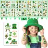 252+ PCS St Patricks Day Temporary Tattoos For Kids Men Women, 36 Sheets Green Shamrock Tattoos Stickers, Saint St. Patrick's Day Fake Tattoos for Adults, Irish Parade and Party Favors Decoration