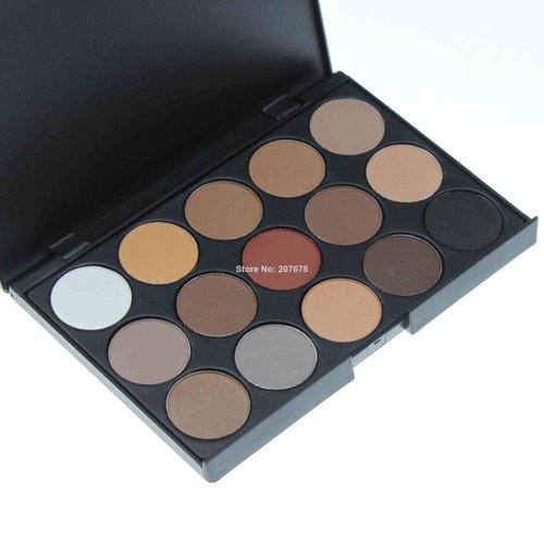 2014 New Fashion 15 Earth Color Matte Pigment Eyeshadow Palette Cosmetic Makeup Eye Shadow for Women