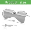 2 Pcs Gutter Extension Hinge, Downspout Extension Flip-Up Hinge, Easy DIY Installation on Any Size Rectangle or Square Downspout (2) (2)