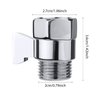 Shower Shut Off Valve Shower Head Flow Restrictor Shower Flow Control Valve Brass Shut Off Valve for Handheld Shower, Chrome