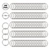 Loose Leaf Binder Rings 1-Inch（100 Pack） Office Metal Book Rings, Nickel Plated Steel Key Rings for School，Sliver