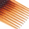 LiaSun 2 Pack Hair Pick Comb Amber Smooth Afro Comb Lift Detangle Hair Comb Hair Styling Tools for Curly, Thick, Medium, Long Hair, Facial Hair (Amber)
