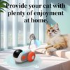 Turbo Tail 2.0 Cat Toy with 2-Speed Adjustment, Remote Control Mouse Cat Toy, USB Rechargeable Feature, Remote Control Cat Toy with Feathers, Interactive Cat Toys for Indoor Cats (Blue)