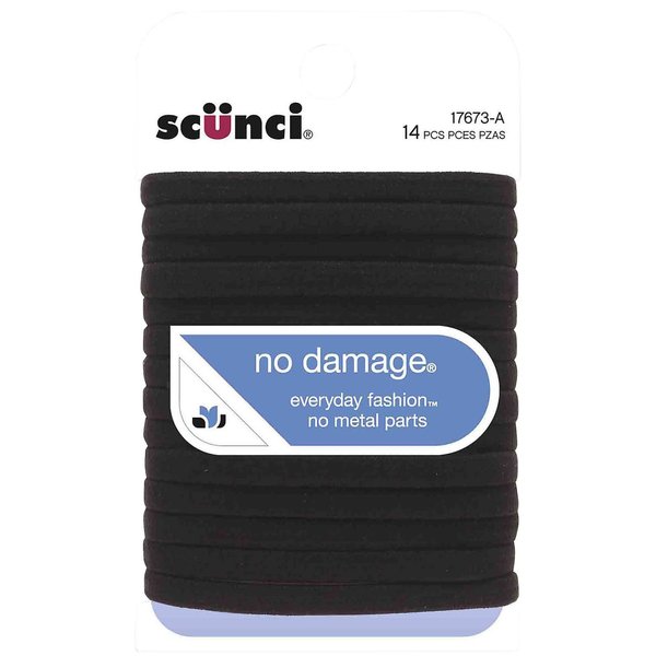 No Damage Elastic Hair Bands, Black