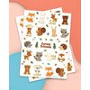xo, Fetti Woodland Animal Temporary Tattoos - 42 Glitter Styles | Forest Friends Birthday Party Supplies, Deer Baby Shower, Bear Favors, Fox, Owl