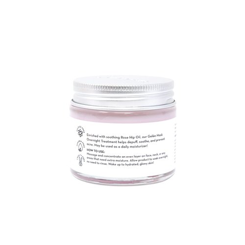 The Crème Shop Korean Skincare | Overnight Gel Mask for Moisturizing and Hydrating, Anti-Aging, Brightening, Relief facial skin care - 2.36 oz (Rose Oil)
