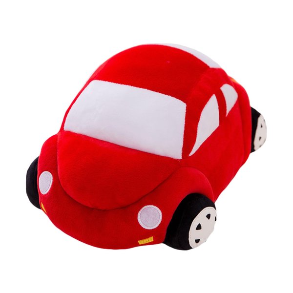 zhidiloveyou Car Plush Red Stuffed Car Shaped Pillow Cute Toy Decor Gifts for Kids, 11.8 inch