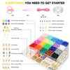 Dowsabel 5000 Pcs Clay Beads Bracelet Making Kit for Beginner, Heishi Flat Preppy Polymer Clay Beads with Charms Kit for Jewelry Making, DIY Arts and Crafts Birthday Gifts Toys for Kids Age 6-12
