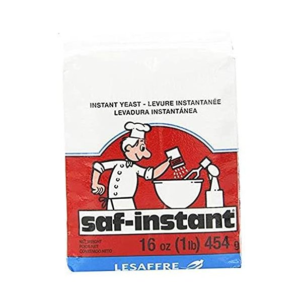 SAF Instant Yeast Red for Baking Cake, Bread and Dough, 1 Pound (1 Pack)
