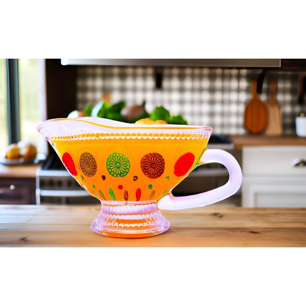10 oz Gravy Boat - Vintage Textured Glassware - Elegant and Practical for Gravy, Salad Dressing, Sauces, Milk, Cream