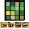 Boobeen Colorful Eyeshadow Palette Makeup-16 Colors, Matte and Glitter Eyeshadow, Bright Eyeshadow palettes, Blendable, Easy to Build Dramatic Glamour Looks (Green)