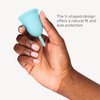 Softcup Menstrual Cup | Reusable Period Cup | Ultra-Soft Medical-Grade Silicone | Leak-Free, 12-Hour Wear | Made in The USA (Size 1)