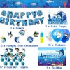 Gone Fishing Birthday Party Decorations Fishing Party Supplies Includes Gone Fishing Birthday Banner Hanging Swirls Background Cake Topper Cupcake Toppers Balloons for Fishing Party Decorations