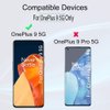Ibywind Screen Protector For OnePlus 9 5G,with 2Pcs Tempered Glass,1Pc Camera Lens Protector,1Pc Backing Carbon Fiber Film [Fingerprint Reader,Easy to install]