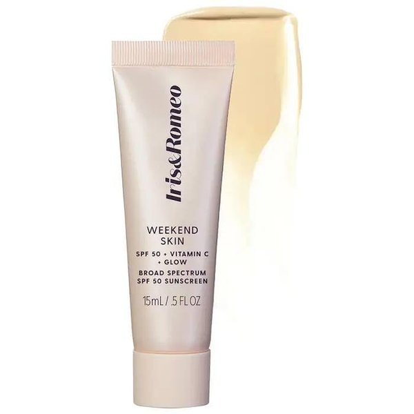 Iris&Romeo Mini Weekend Skin SPF 50 Instant Glow Tinted Mineral Sunscreen with Vitamin C - sheer luminosity