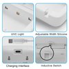 TAISHAN UV Toothbrush Case Sanitizer，Rechargeable Portable Mini Toothbrush Holder with Mirror,Kills 99.9% of Germs，Fits All Toothbrushes for Electric and Manual,Safety Feature for Home and Travel