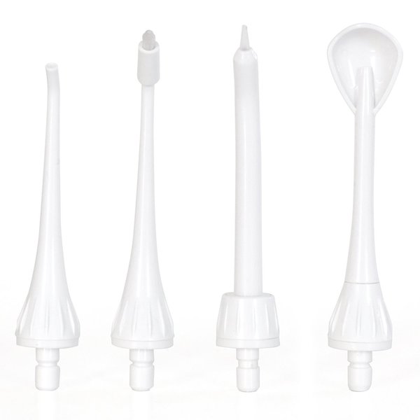 ToiletTree Products 4 Pack Replacement Tips, Professional Rechargeable Oral Irrigator with High Capacity Water Tank, 2nd Generation Version