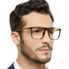 MARE AZZURO Men's Stylish Oversized Reading Glasses 2 75 with Spring Hinge Fashion Readers for Reading