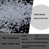 Italian Keratin Glue Hair Adhesive Beads for Hot Fusion Nail/I Tip Hair Extensions 80g- Transparent