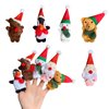 Kaemi Finger Puppets for Toddlers Soft Plush Christmas Finger Puppet Toys for Story Time Playtime Shows Party Favors, Educational Puppets for Autistic Children