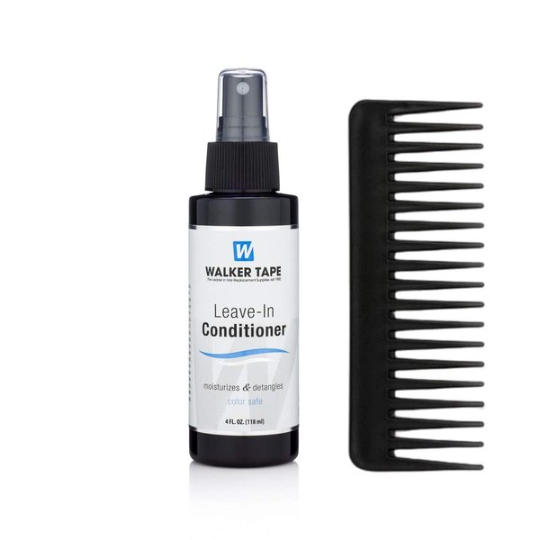Walker Tape Leave In Conditioner - Moistureizes and Detangles and Wide Tooth Comb (4oz)