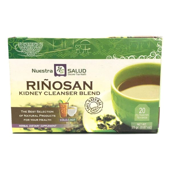 Riñosan Kidney Cleanser Blend Filter Tea (20 tea bags)