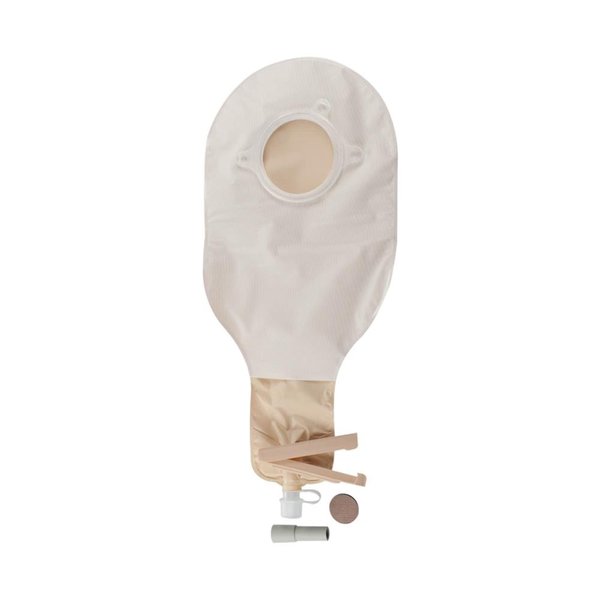 ConvaTec 401557 SUR FIT Natura 14" Two-Piece High Output Pouch with 1-Sided Comfort Panel, Anti-Reflux Valve, Replaceable Filter, Outlet with Spout and Cap, Opaque, 1-3/4" Flange, Pack of 5