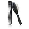 AC221 (Natural & Synthetic Hair, Wig & Extension Brush & Wide Tooth Detangling Comb) - Hair Care Accessory in AC-BLACK